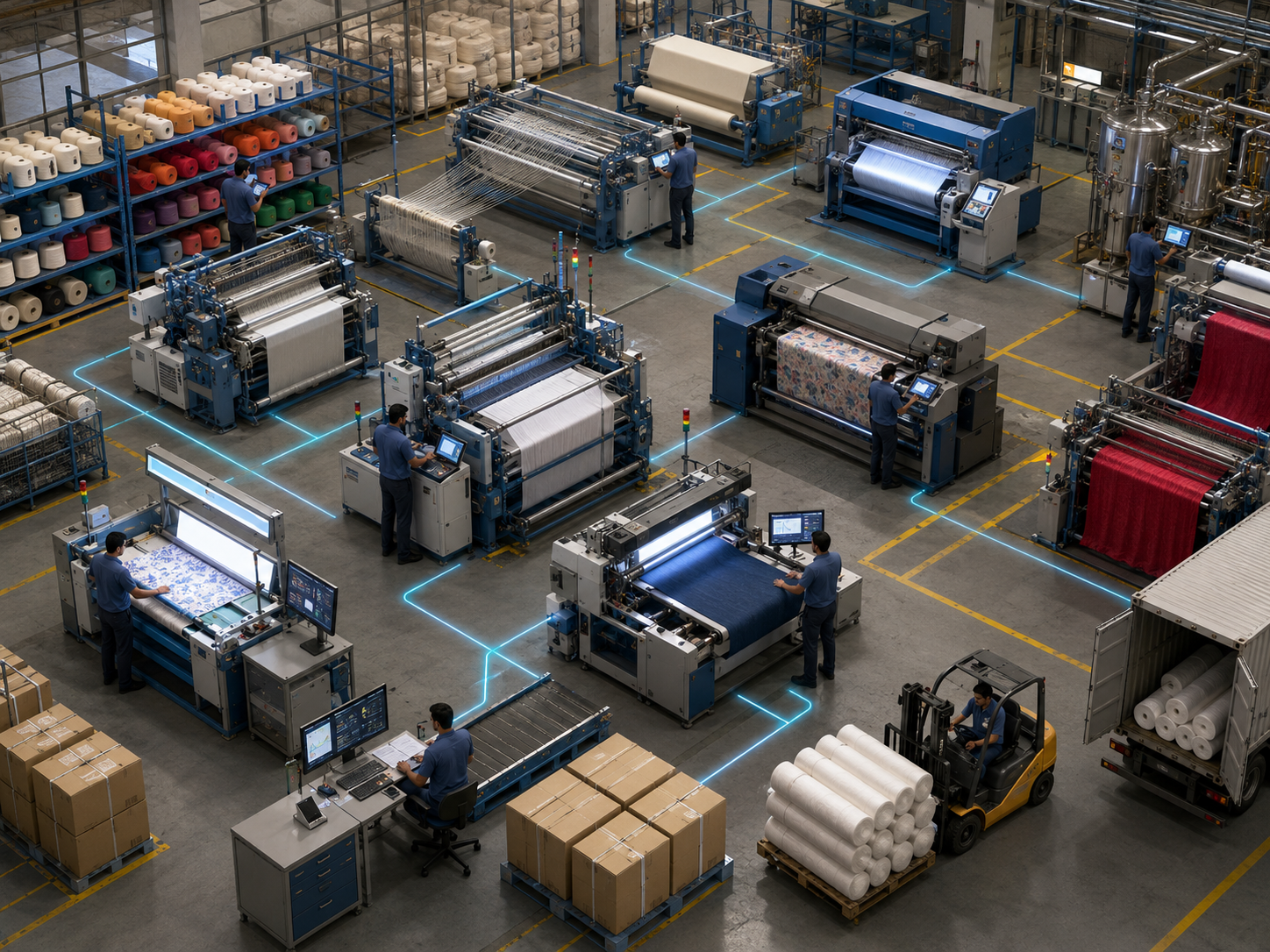 Overview of textile manufacturing operations