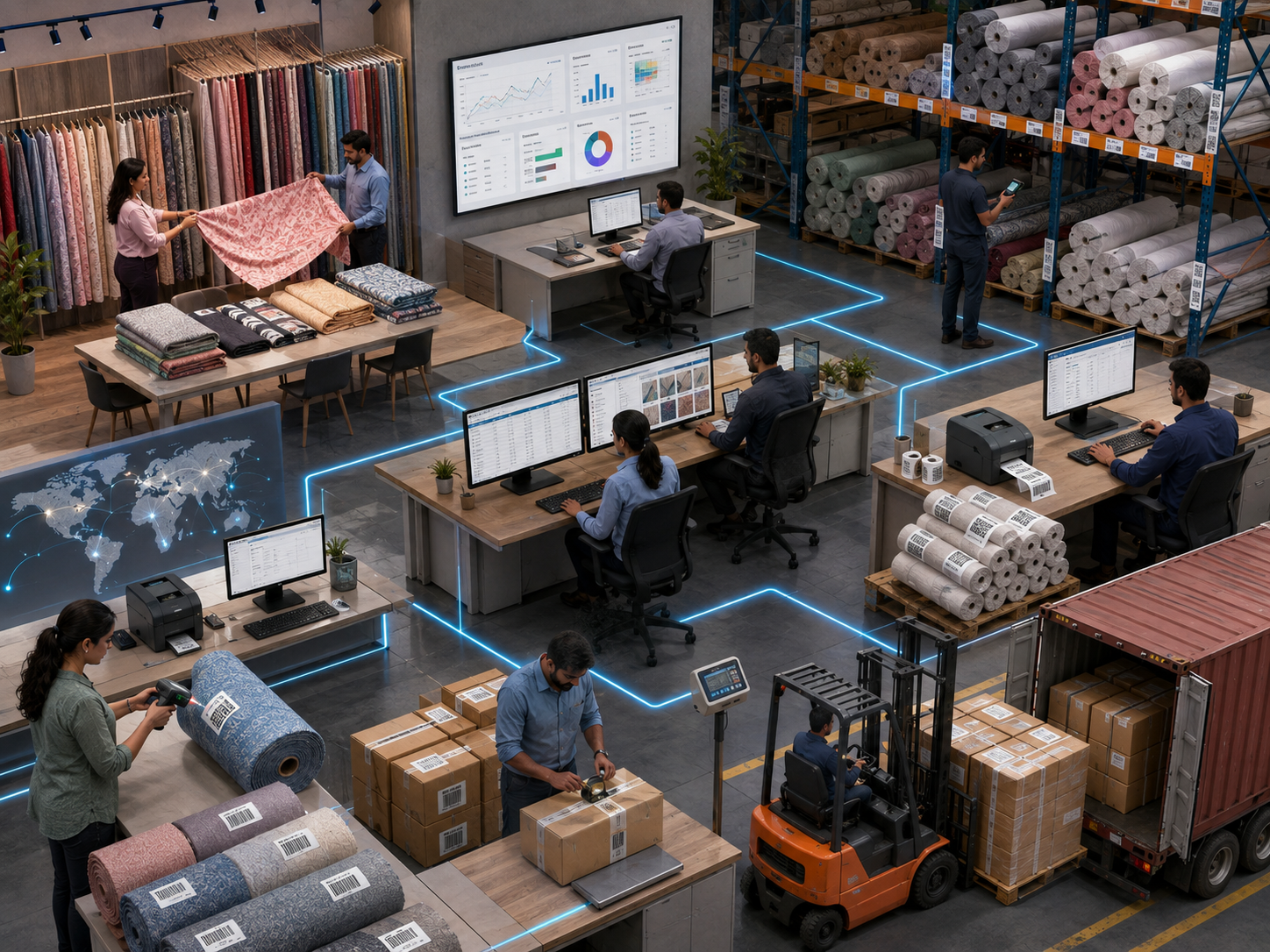 Overview of fabric trading and inventory operations