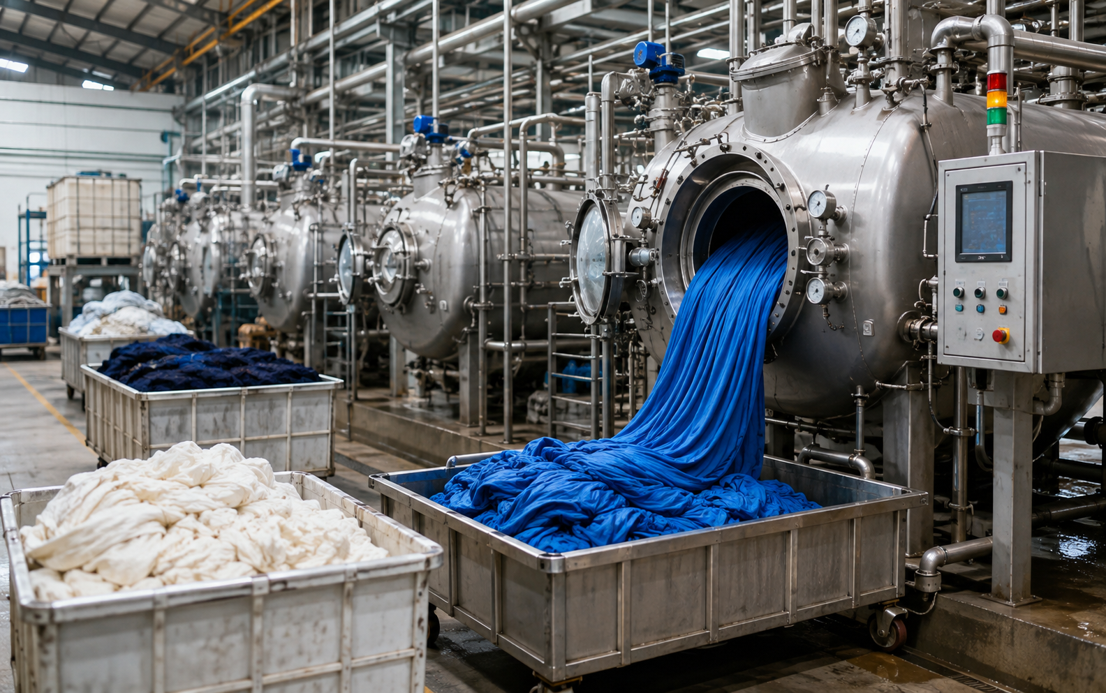 Textile processing house workflow